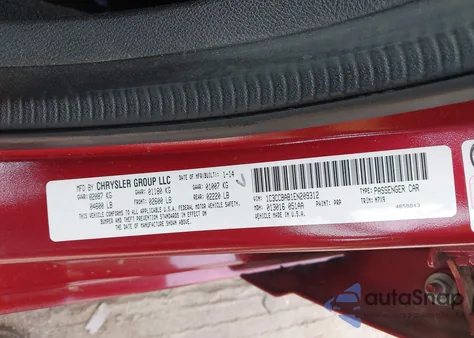 2014 Chrysler 200 Lx from USA, damaged, VIN 1C3CCBAB1EN209312